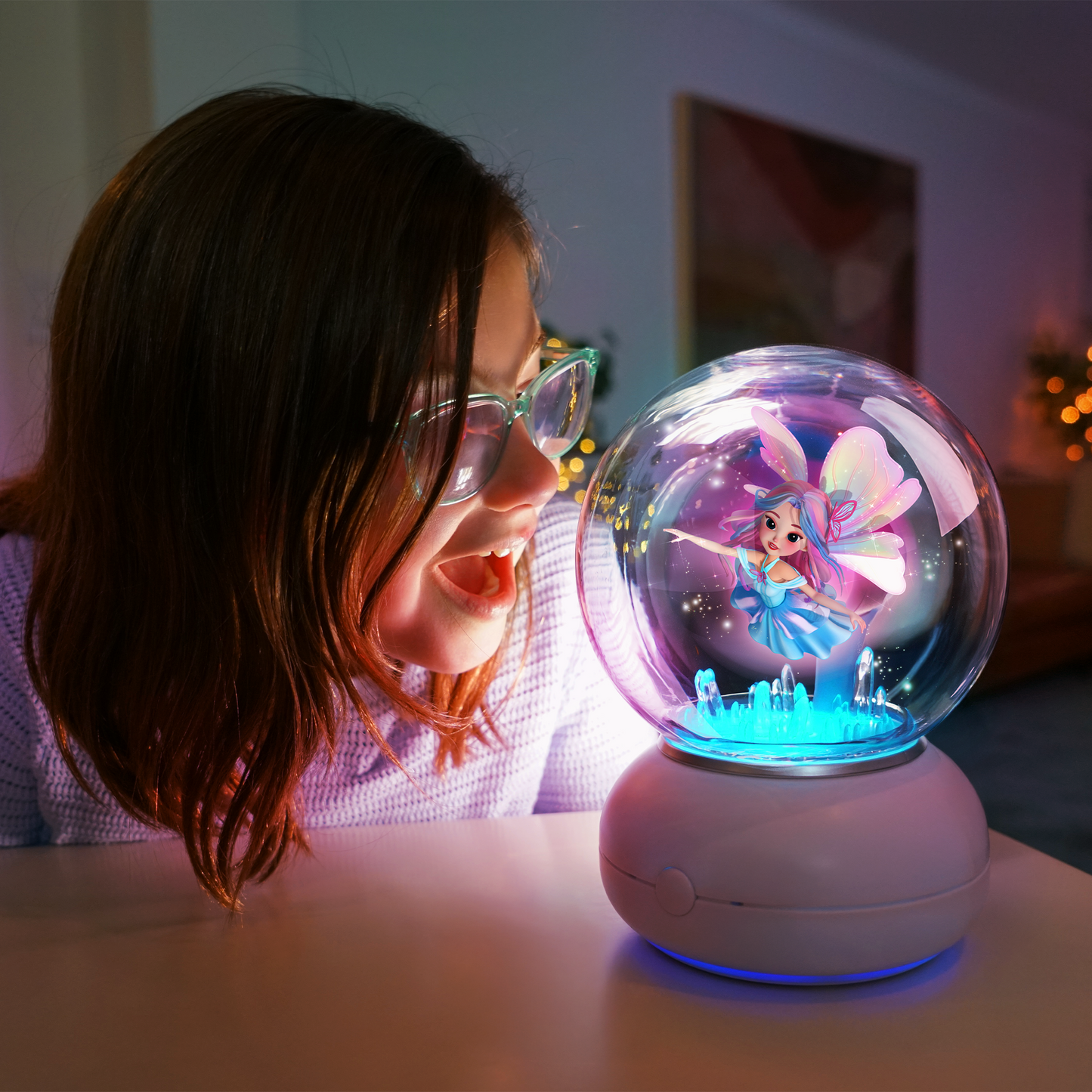 Imagix Crystal Ball | Globo Olografico Interattivo per Gioco, Apprendimento e Magia
