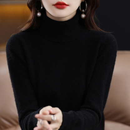 Maglione a Collo Alto da Donna in Cashmere di Lusso – Elena
