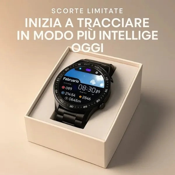 Smartwatch Innovativo | Monitoraggio Glicemia Non Invasivo con Bluetooth | Impermeabile IP67 per Controllo Salute e Fitness