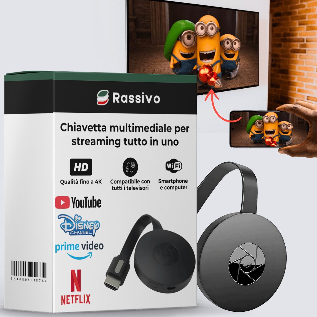 Chiavetta Smart TV - Stick Multimediale - Streaming 4K WiFi/HDMI | CastPro
