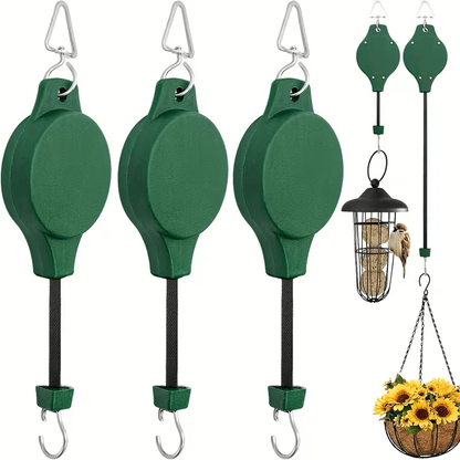 GARDENLIFT – Sistema di sospensione regolabile in altezza per piante e casette per uccelli