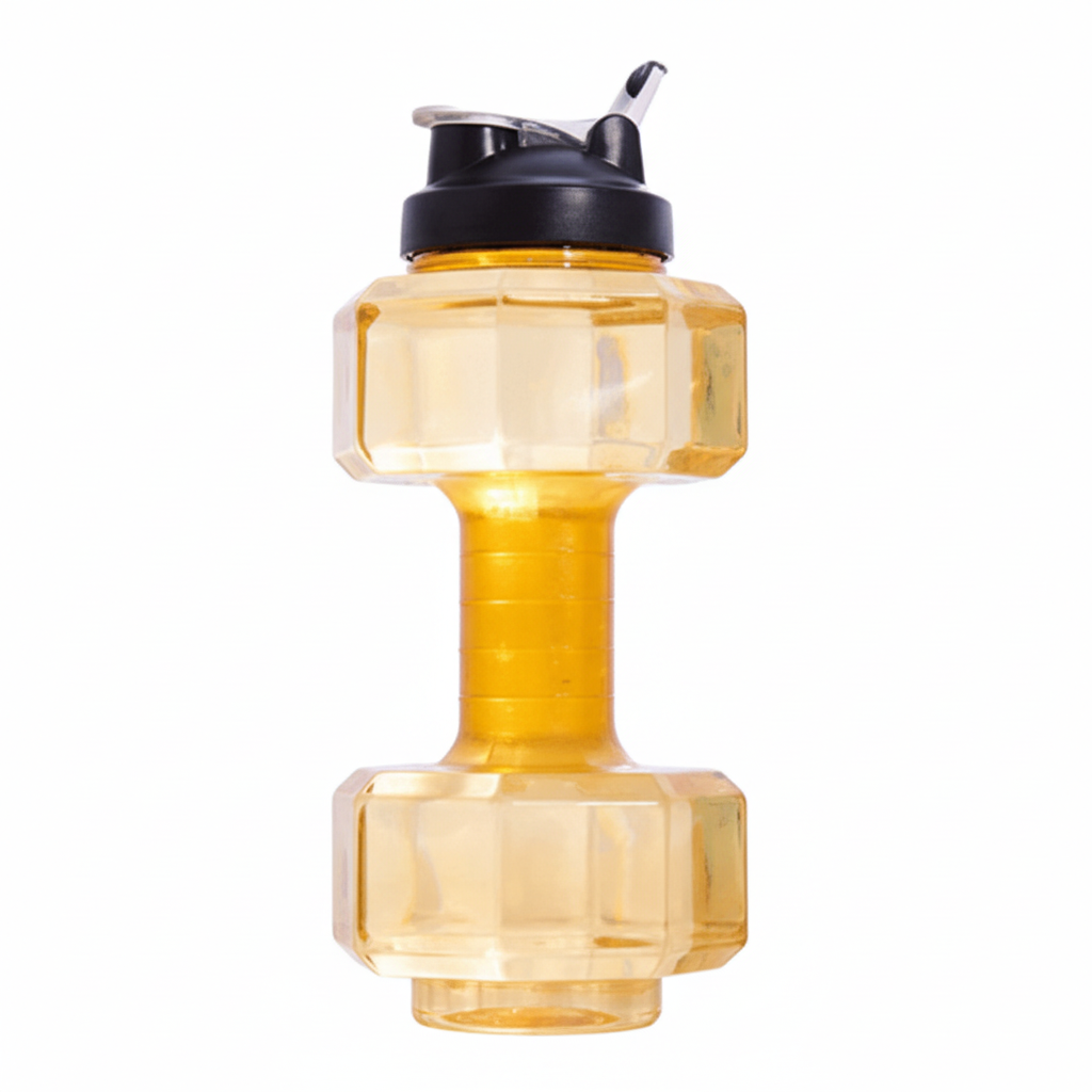 Hydraflex - bottiglia d'acqua a forma di manubrio da 550 ml per il fitness e la vita quotidiana | design 2 in 1