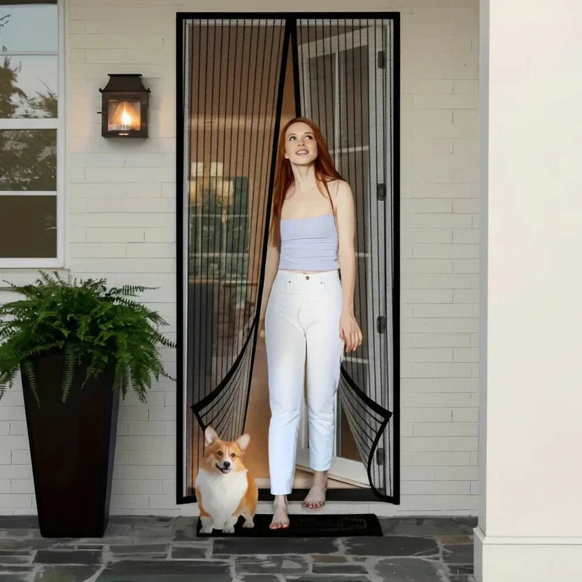 BREEZEMESH – Tenda a rete magnetica per porta senza mani