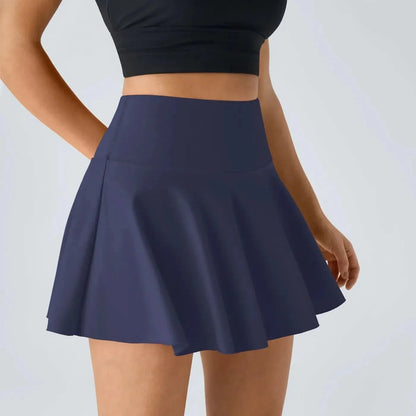 MARVELOUS - Gonna da tennis 2-in-1 leggera con pantaloncini integrati e protezione UPF50+