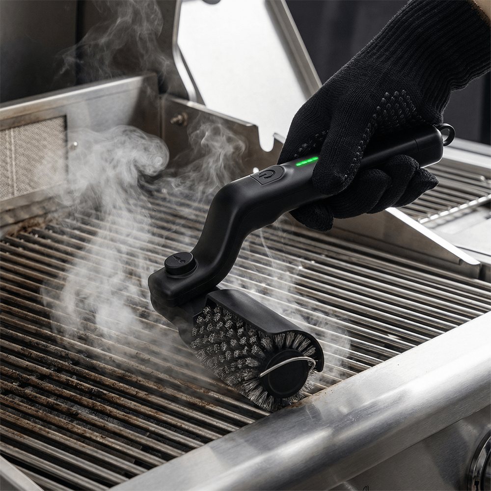 BBQTORQUE – Strumento di pulizia elettrico per la griglia con 3 velocità