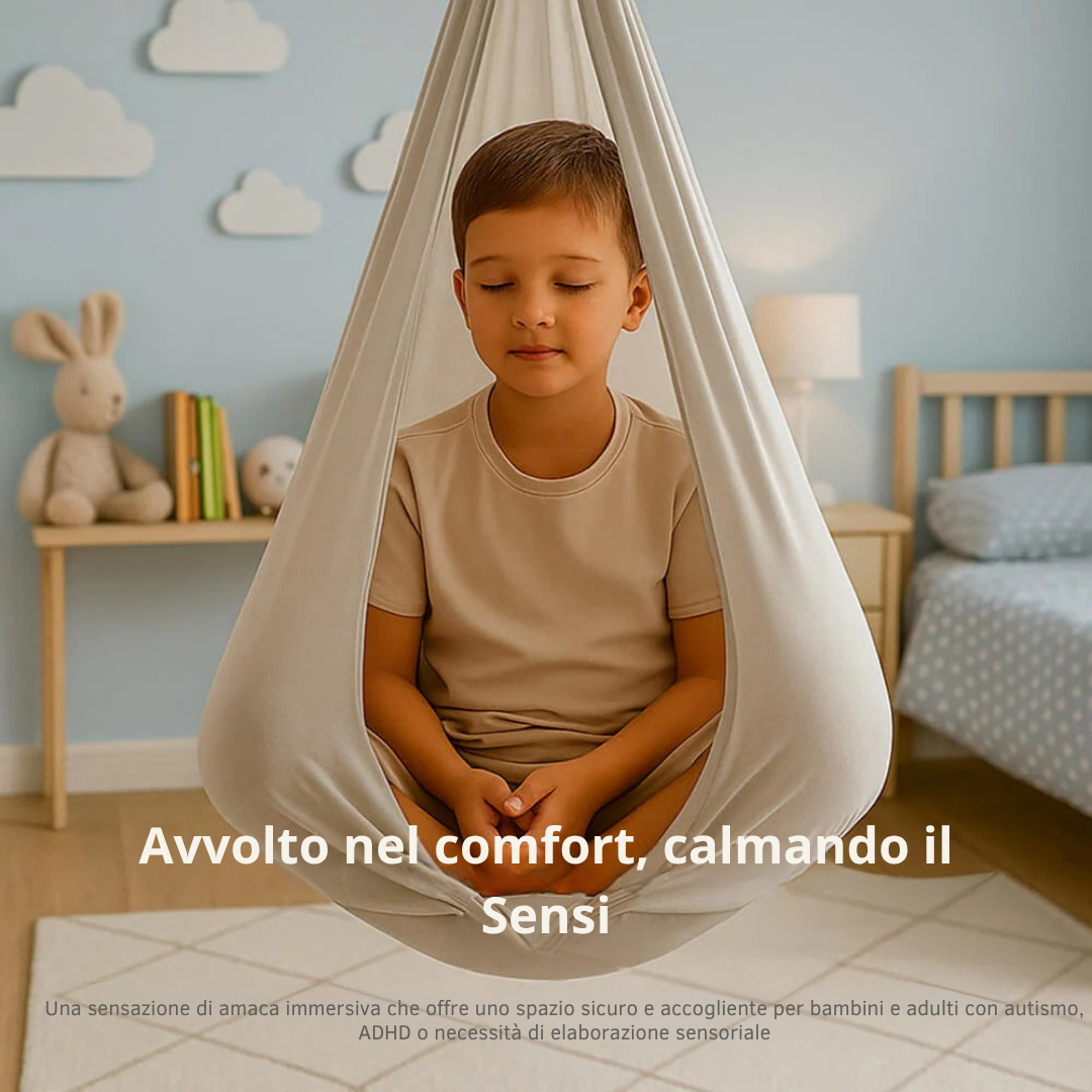 Altalena Sensoriale per Autismo – Amaca Teraputica da Interno ed Esterno