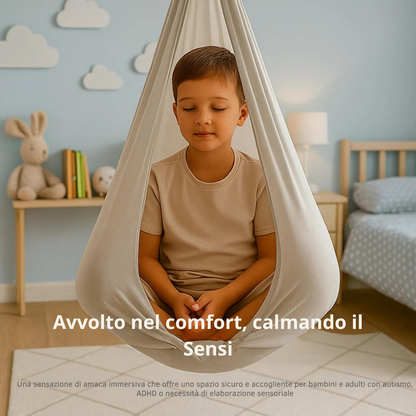 Altalena Sensoriale per Autismo – Amaca Teraputica da Interno ed Esterno