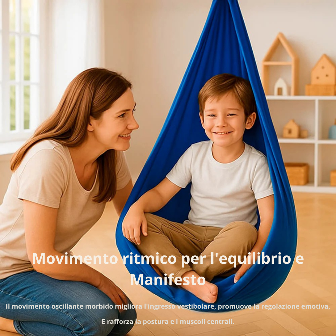 Altalena Sensoriale per Autismo – Amaca Teraputica da Interno ed Esterno