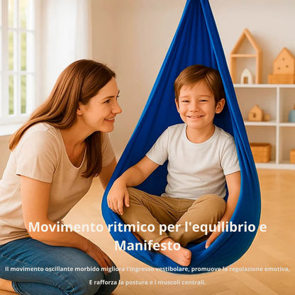 Altalena Sensoriale per Autismo – Amaca Teraputica da Interno ed Esterno
