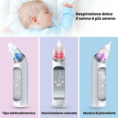 Aspiratore Nasale Elettrico per Bebè – Respiro Libero & Sonno Sereno
