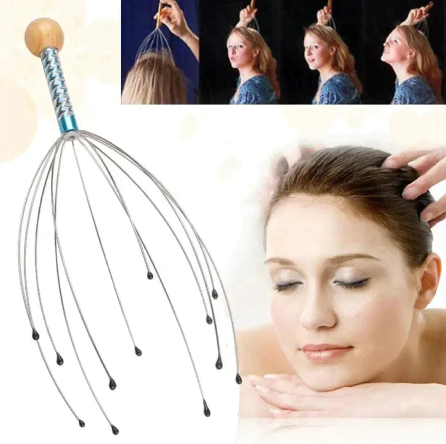 Massaggiatore manuale rilassante per testa e cuoio capelluto Octopus