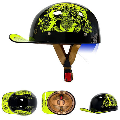 Casco da baseball per moto, colore rosso