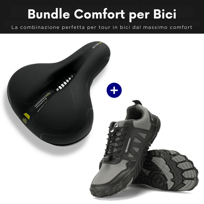 Pacchetto Comfort per Bicicletta: Scarpe Barefoot + Sella da Bici