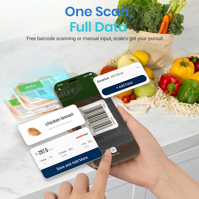 Sakerplus® Bilancia da Cucina Smart – Monitoraggio Intelligente della Nutrizione