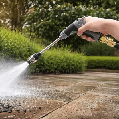 JETBOOST – Attacco per lavaggio ad alta pressione per tubi da giardino