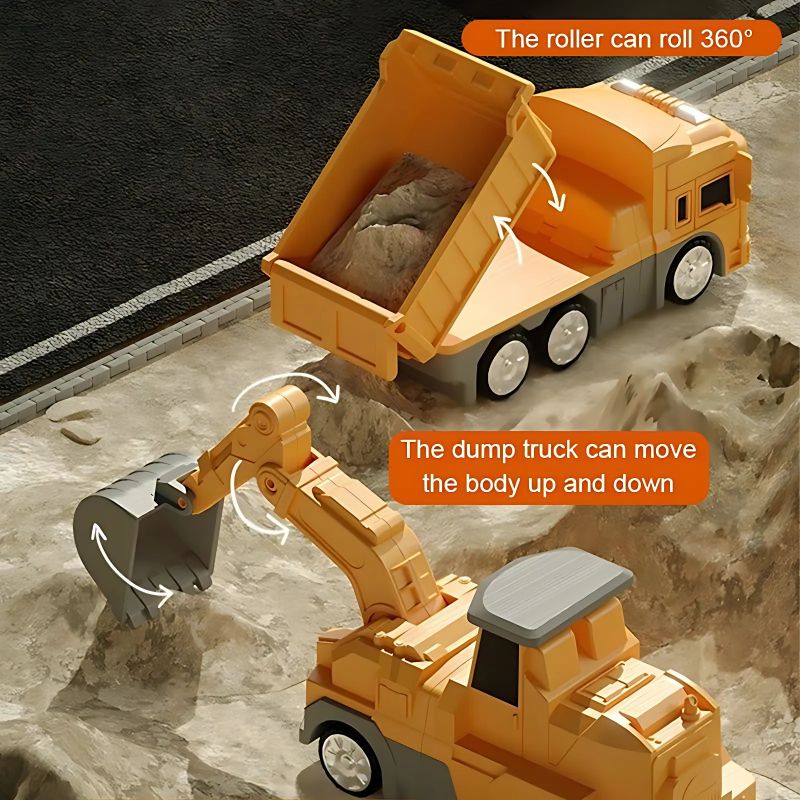 Giocattolo Magnetico di Costruzione e Trasformazione – Auto Ingegneristiche Educative