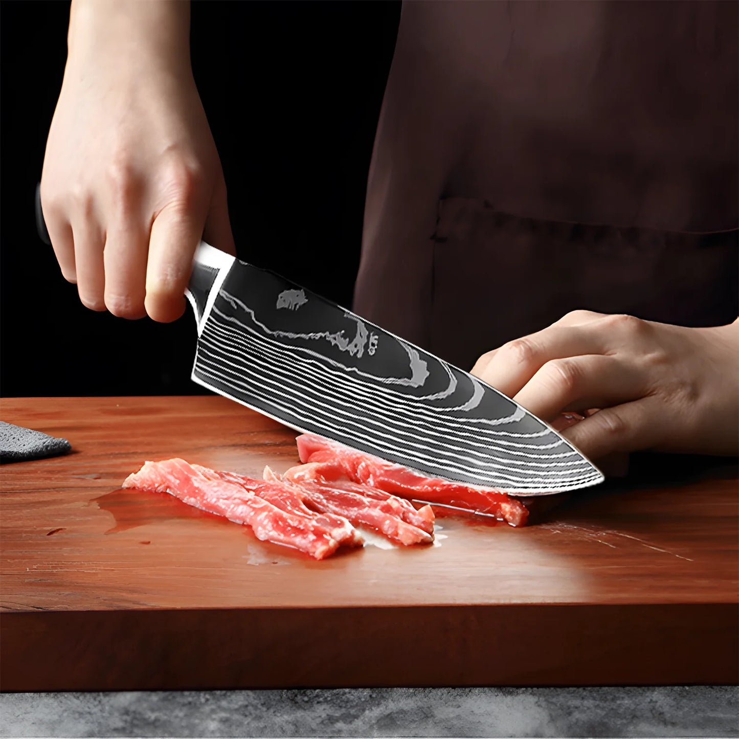 Rassivo – Set di 8 Coltelli da Chef