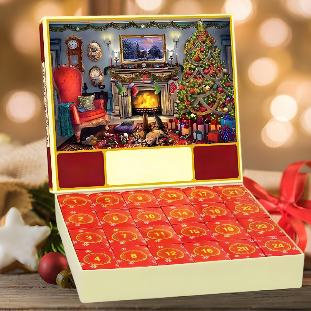 Calendario dell’Avvento Puzzle di Natale – Set di Puzzle per Famiglie