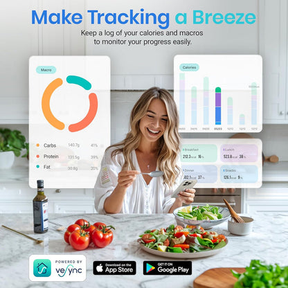 Sakerplus® Bilancia da Cucina Smart – Monitoraggio Intelligente della Nutrizione