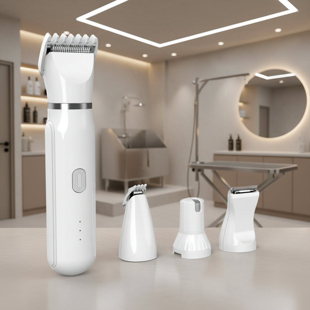 PetGroom Pro - Taglia-Pelo 4-in-1 per animali (cura del pelo e delle unghie in un unico dispositivo)