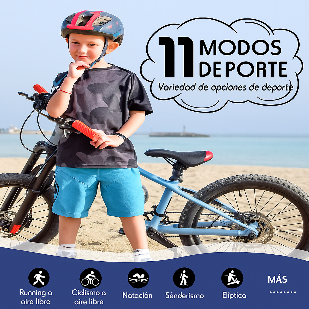 Orologio fitness GPS per bambini con frequenza cardiaca