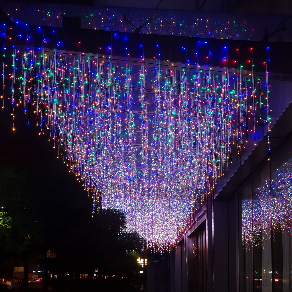 Luci LED Fairy Icicle per esterni – Effetto cascata natalizio