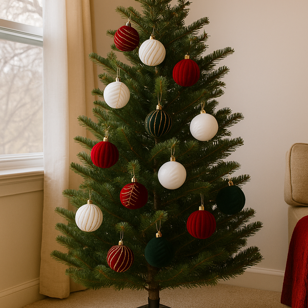 Palline di Natale Brillanti 12 pezzi – Design unico e tocco di lusso