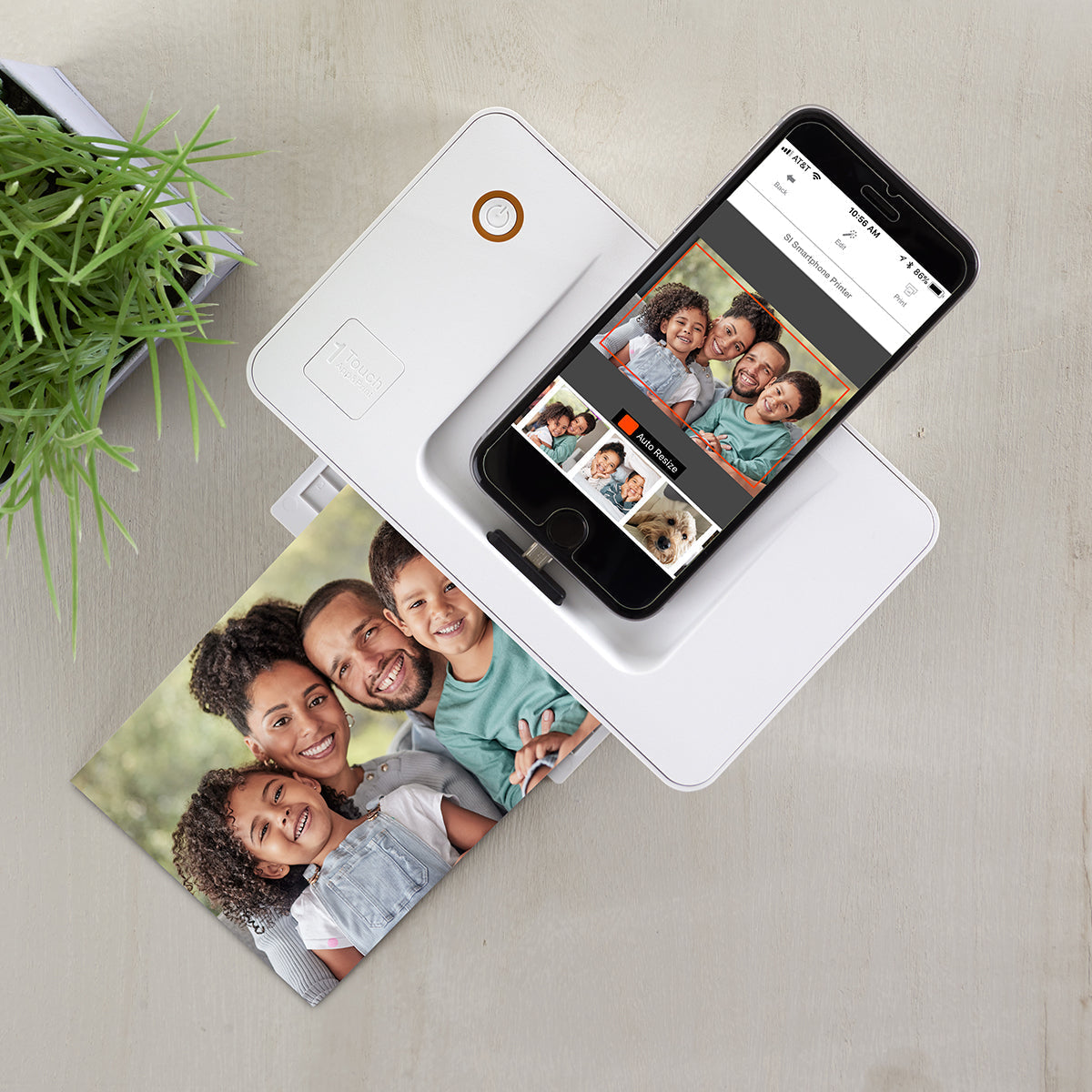 Stampante Fotografica per Smartphone Sharper Image – Stampa Rapida, Wireless, Formato 10×15 cm