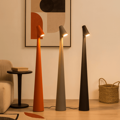 Lampada da tavolo in metallo - ricaricabile e dal design elegante per interni ed esterni