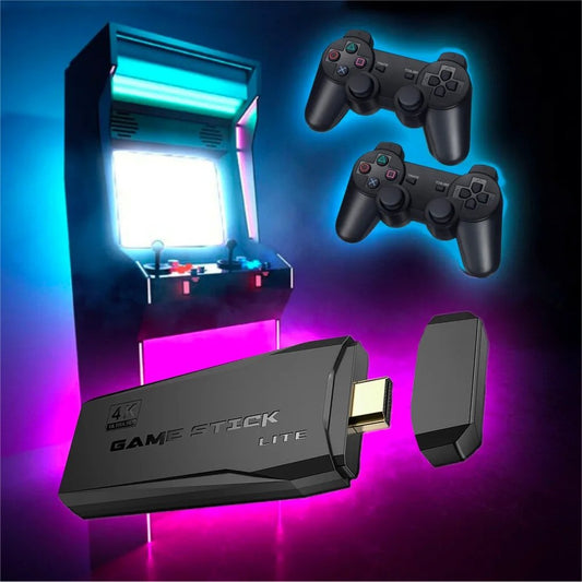 Game Stick™ Retro 10.000 Giochi – Mini Console HDMI con 2 Joystick Wireless & Multiplayer