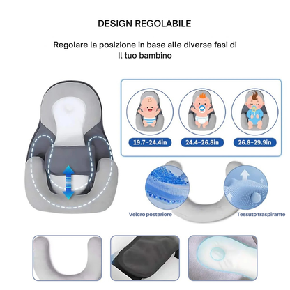 Cuscino Letto Antireflusso per Neonati – Nido per il Sonno con Inclinazione di 15° | Cuscino Portatile Anticoliche e Nido Neonato per un Sonno Sereno
