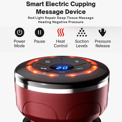 Massaggiatore Intelligente a Coppettazione con Calore – Rilassamento Profondo dei Tessuti | Dispositivo di Benessere per la Casa