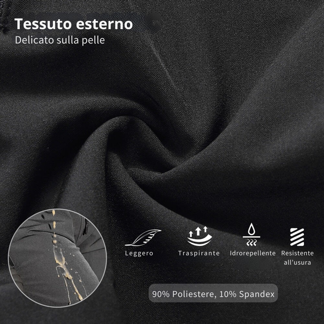 Pantaloncini da ciclismo da uomo 2 in 1 – Imbottiti 3D, traspiranti e ad asciugatura rapida