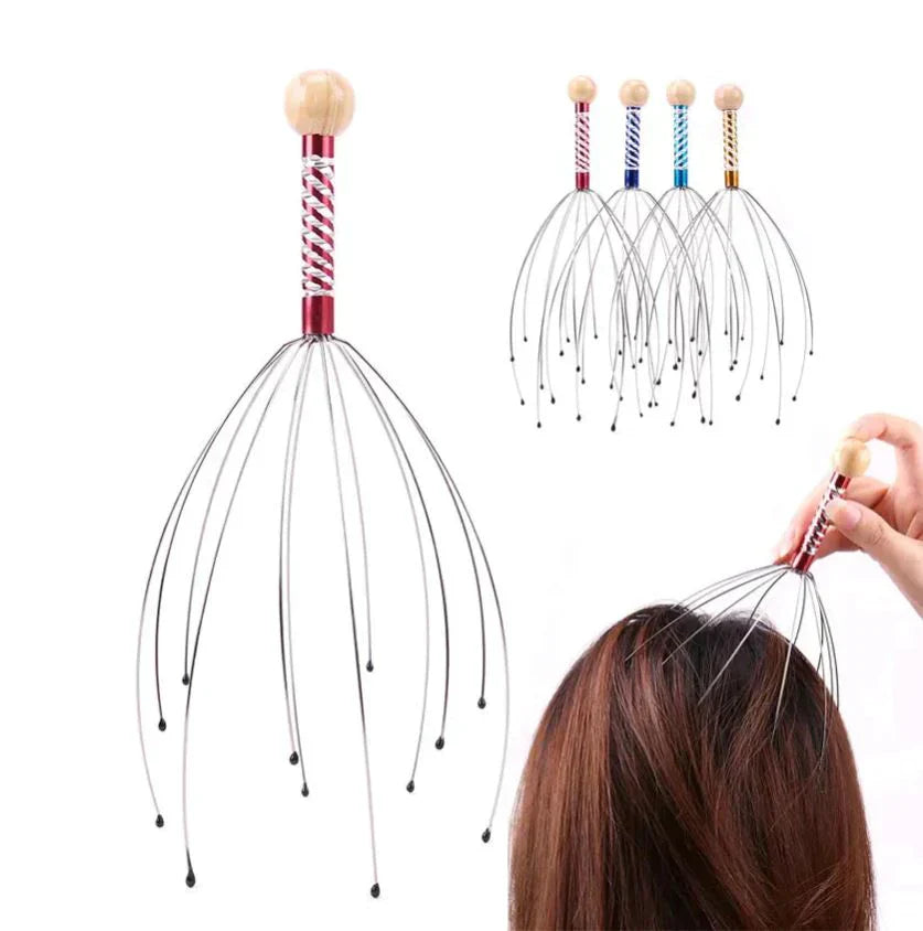 Massaggiatore manuale rilassante per testa e cuoio capelluto Octopus