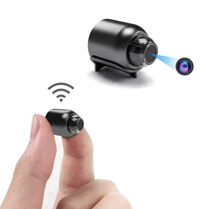 Telecamera IP WiFi ultracompatta | 1080p Full HD | Obiettivo grandangolare da 120° | Visione notturna a infrarossi e sensore di movimento | Audio a due vie | Accesso remoto in tutto il mondo