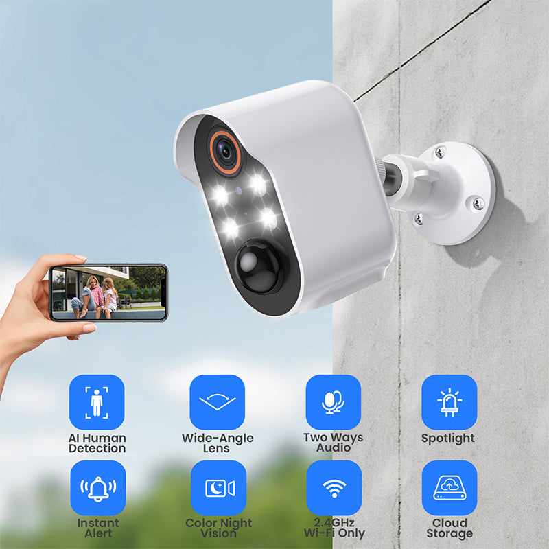 Sakerplus | Telecamera di Sorveglianza Wireless 1080P