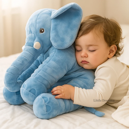 Cuscino Coccola Elefante Morbido | Leggero e Perfetto per il Sonno e il Gioco di Bambini e Neonati