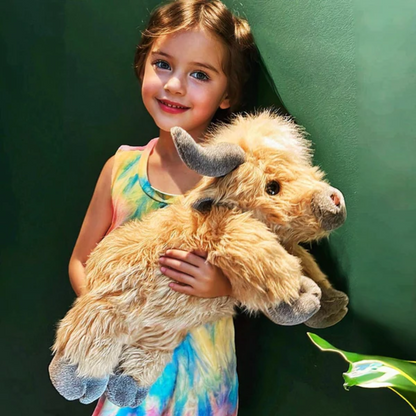 Peluche Mucca delle Highland – Morbido animale di peluche dal design realistico per bambini e adulti