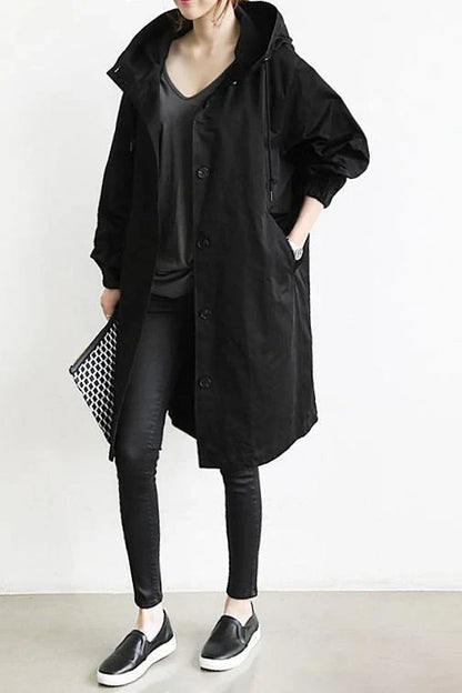 Trench Impermeabile da Donna con Cappuccio – Lungo e Caldo