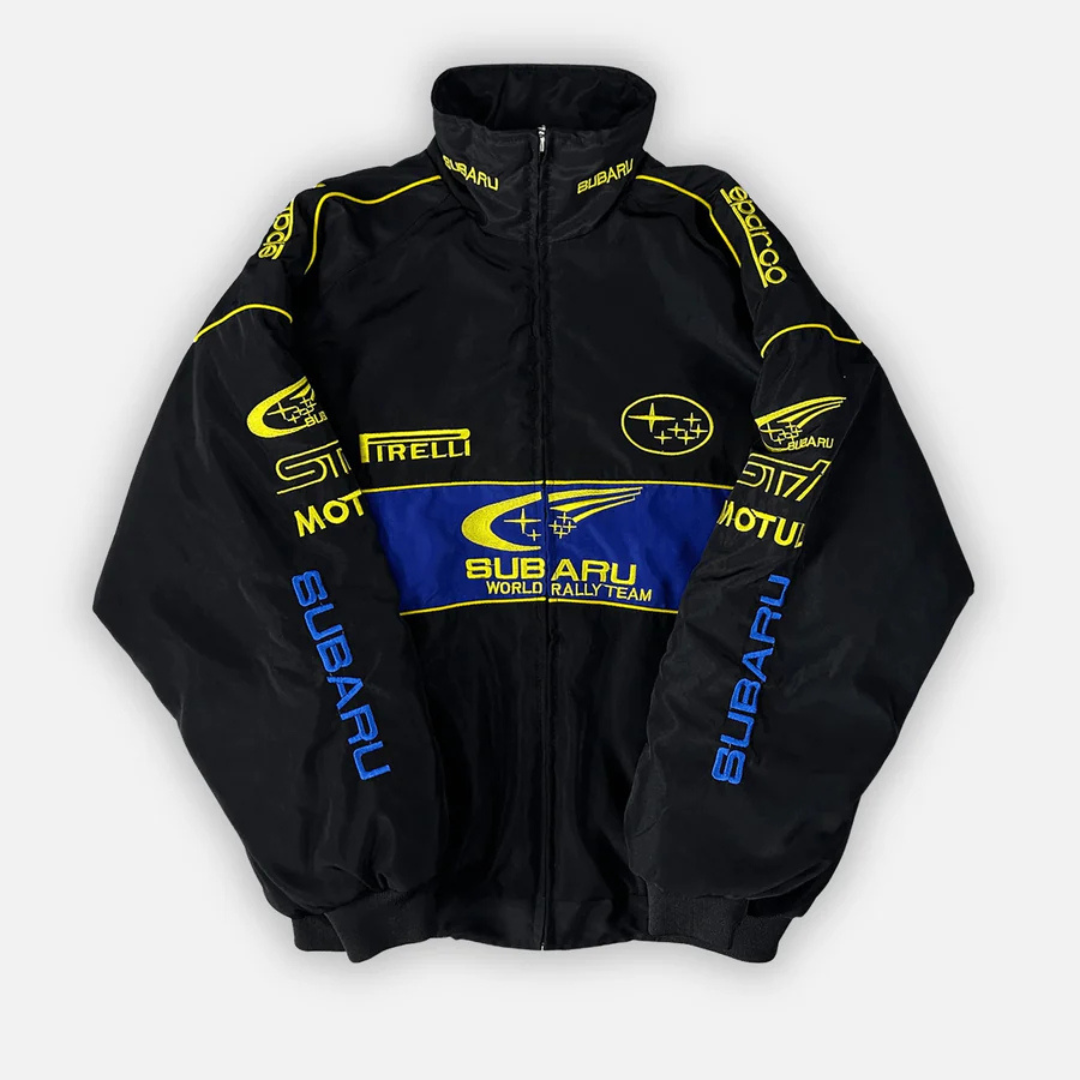 Giacca Subaru Rally Vintage Racing - Edizione Nera - Unisex - Retrò