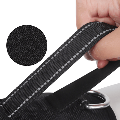 Pettorina NoPull in nylon per cani - riflettente e a prova di fuga per passeggiate rilassate