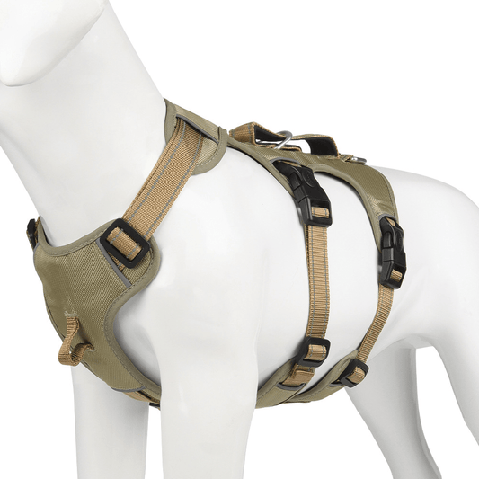 Pettorina NoPull in nylon per cani - riflettente e a prova di fuga per passeggiate rilassate