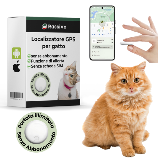 Rassivo GPS per Gatti – Portata Illimitata, Zero Abbonamento