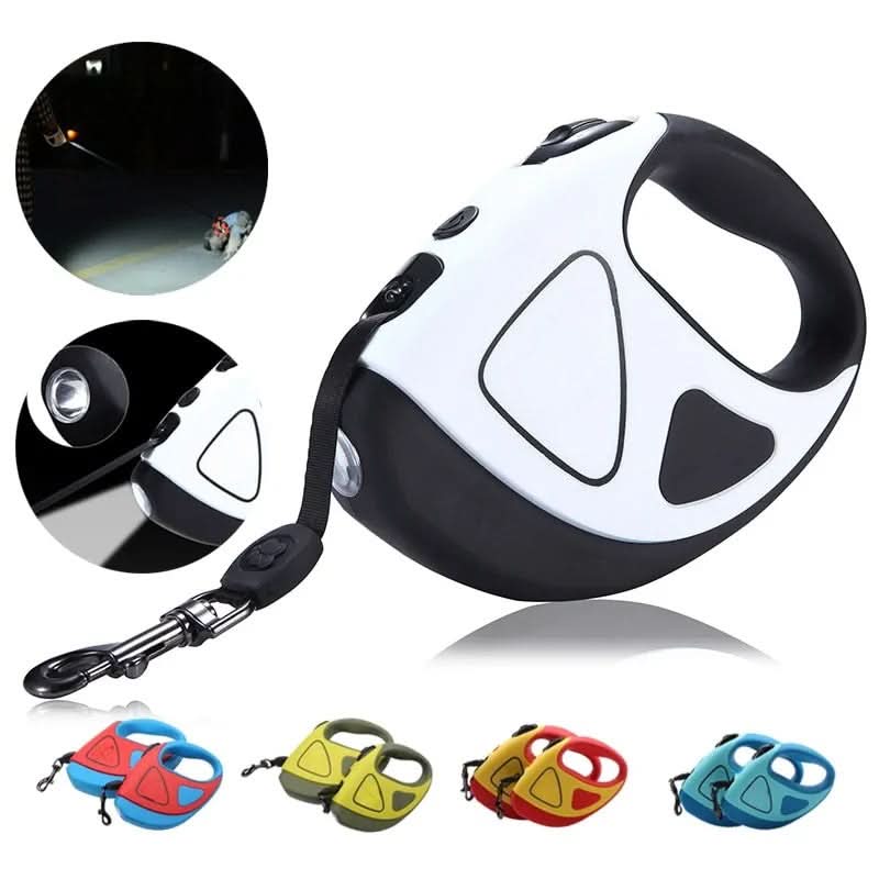 CONTROLLITE Guinzaglio automatico per cani con luce LED e manico ergonomico antiscivolo