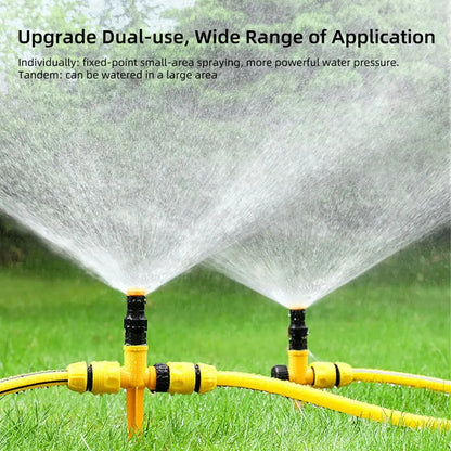 Spruzzatore da giardino a 360° con picchetto | Sistema di irrigazione per prato