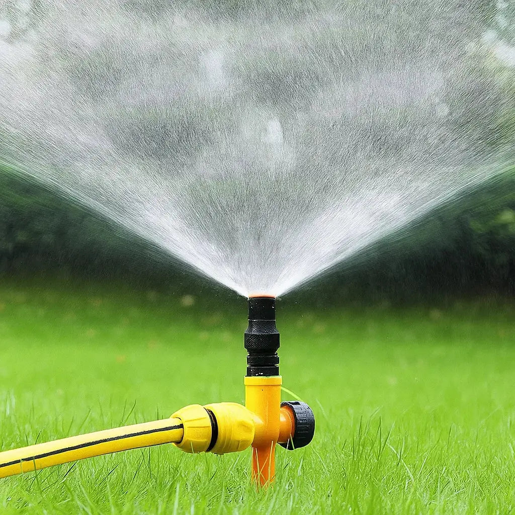 Spruzzatore da giardino a 360° con picchetto | Sistema di irrigazione per prato