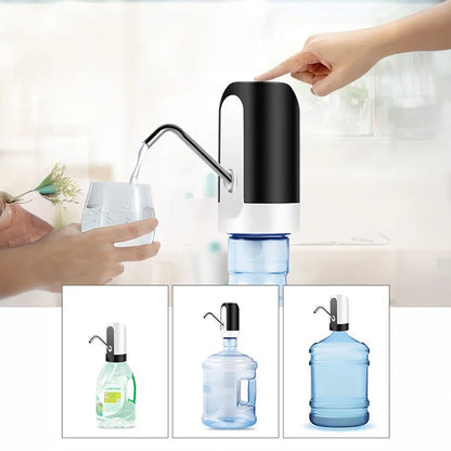 AquaFlow Smart™ – Dispenser Elettrico Ricaricabile USB per Acqua, Portatile & Universale