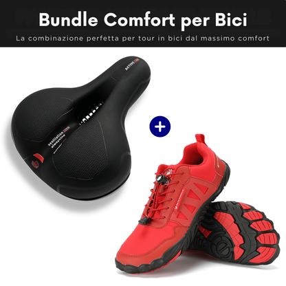 Pacchetto Comfort per Bicicletta: Scarpe Barefoot + Sella da Bici