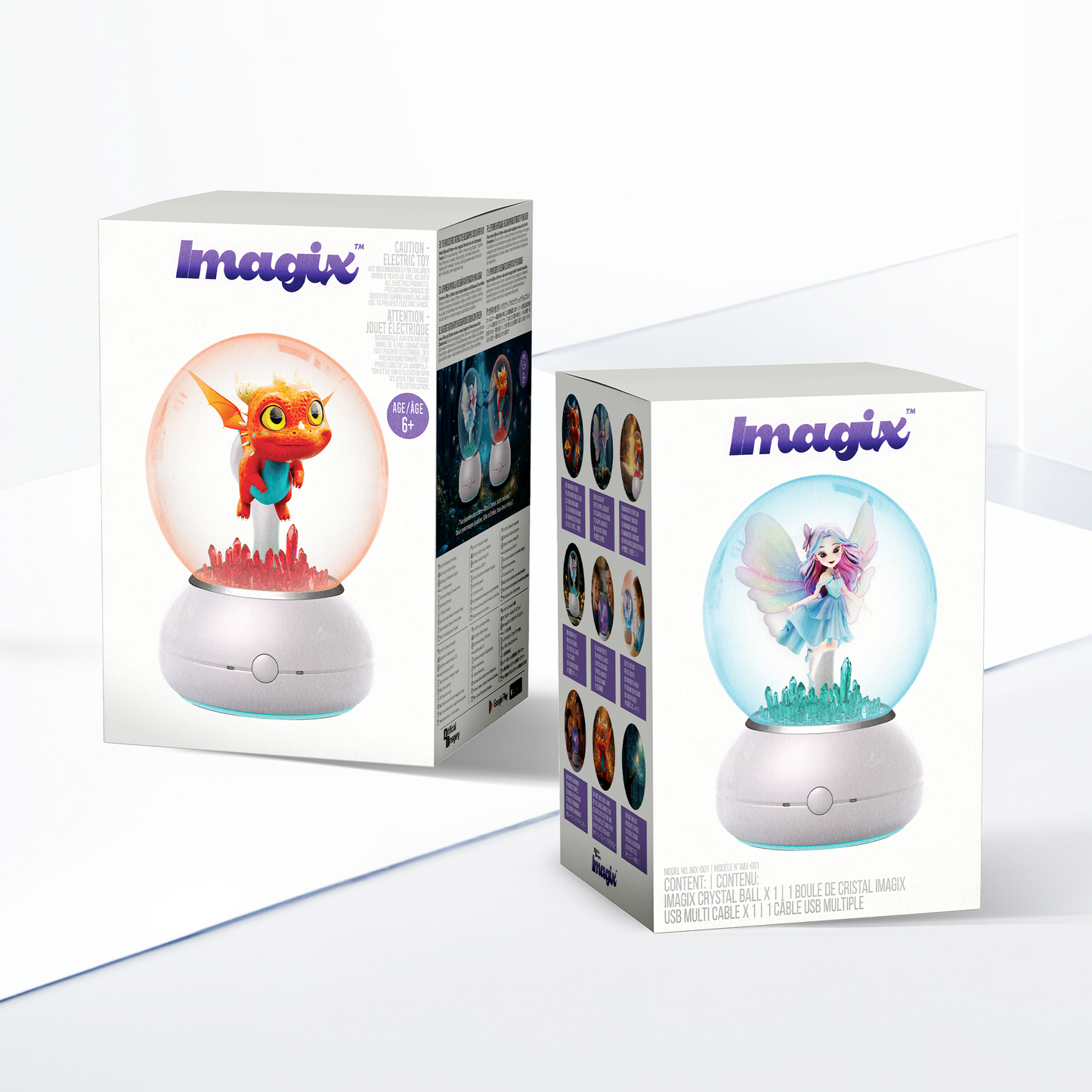 Imagix Crystal Ball | Globo Olografico Interattivo per Gioco, Apprendimento e Magia