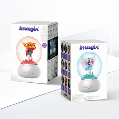 Imagix Crystal Ball | Globo Olografico Interattivo per Gioco, Apprendimento e Magia